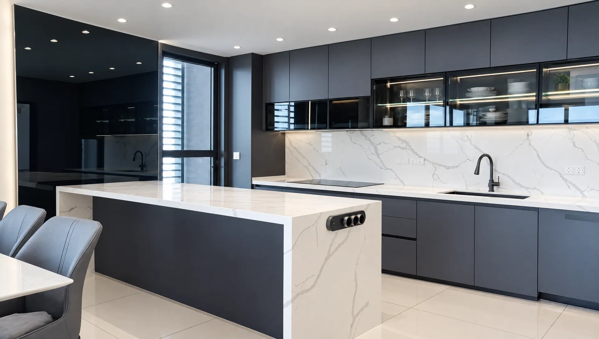 Cabchen kitchen in Sabah: finished